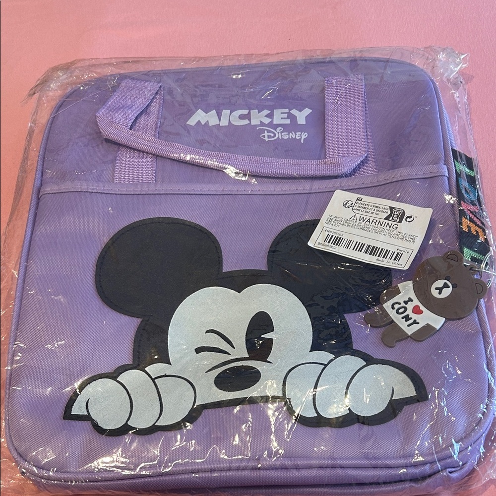 Disney Lavender Mickey Mouse Tote Bag